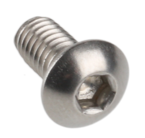 RS PRO Stainless Steel Hex Socket Button Screw, ISO 7380, M4 x 8mm