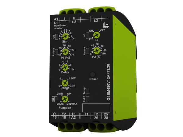 Tele Phase Monitoring Relay, 1, 3 Phase, 24 → 240V ac, DIN Rail