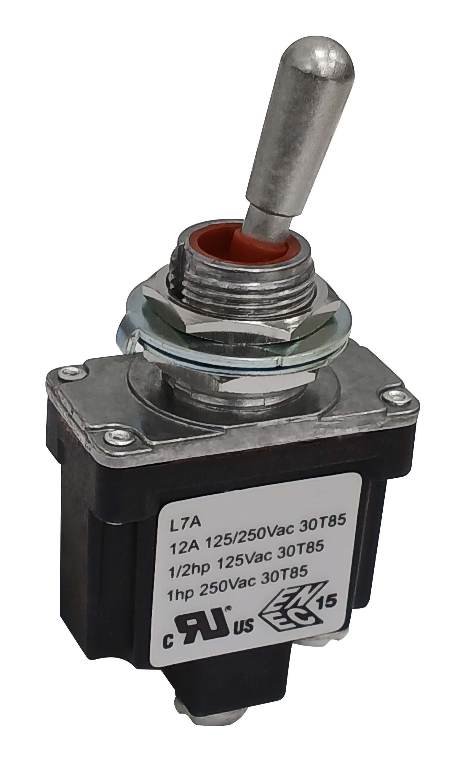 RS PRO Toggle Switch, Panel Mount, (On)-Off, SPST, Step Model Terminal, 125, 250V ac