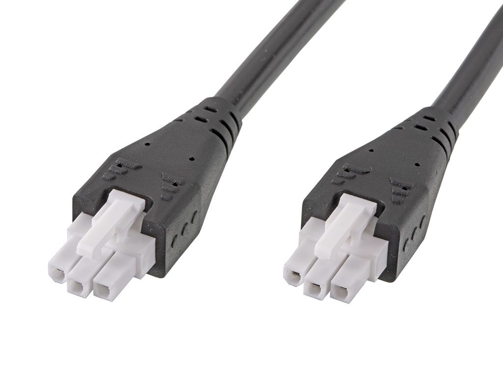 Molex 3 Way Female Mini-Fit Jr. to 3 Way Female Mini-Fit Jr. Wire to Board Cable, 500mm