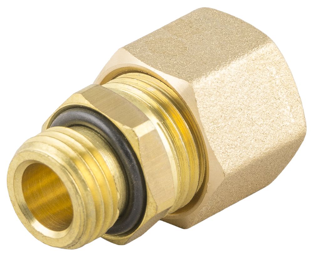 RS PRO Threaded Fitting, Straight Threaded Adapter, Female Metric M14 to Male BSPT 1/8in