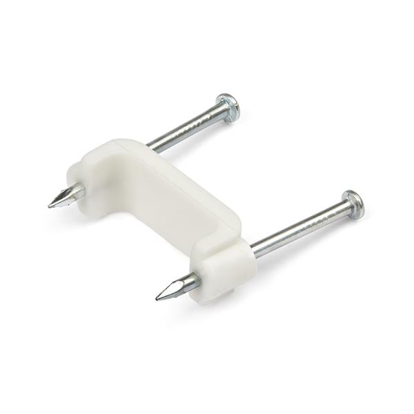 StarTech.com White Polyethylene Clamp collars with nail
