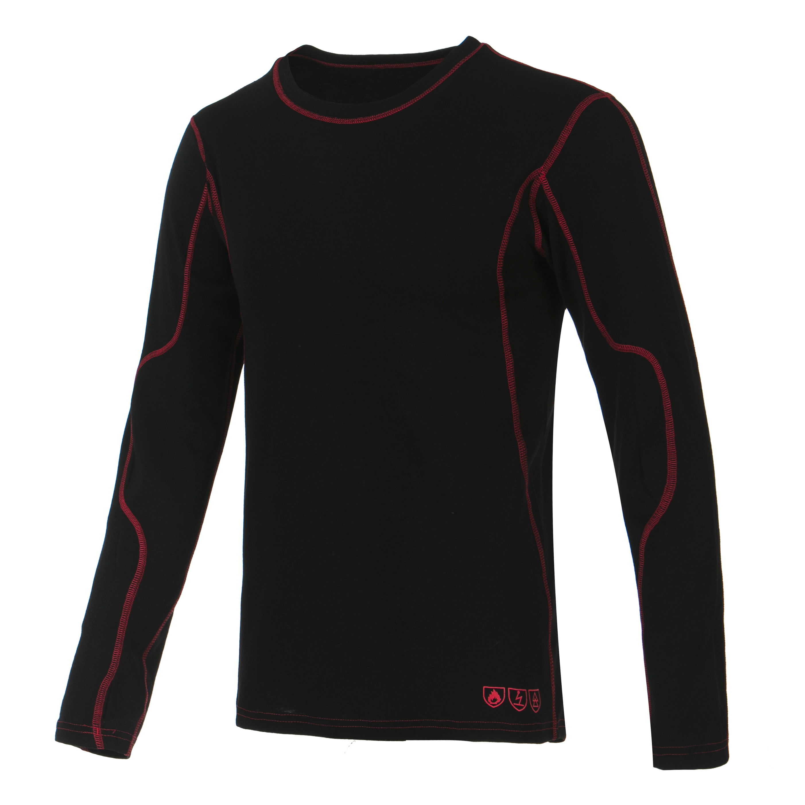 CODUPAL Black 1% Carbon, 4% Spandex, 37% Cotton, 58% Modacrylic Base Layer, M