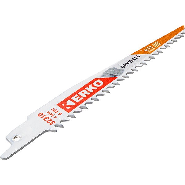 ERKO, 6 Teeth Per Inch Plaster Board 150mm Cutting Length Reciprocating Saw Blade, Pack of 5