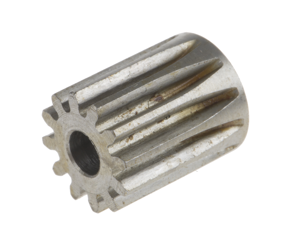 RS PRO Steel 12 Teeth Spur Gear, 0.8 Module, 4mm Bore Diam, 9.6mm Pitch Diam, 11.2mm Hub Diam