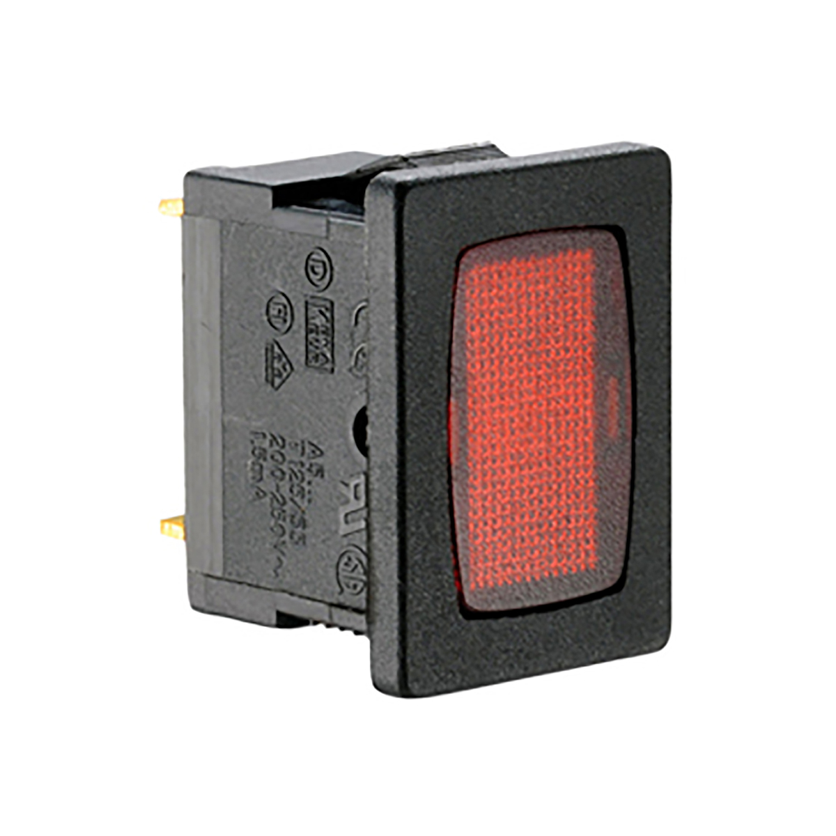 Molveno A5 Series Red Neon Panel Mount Indicator, 200 → 250V ac, 13 x 19mm Mounting Hole Size