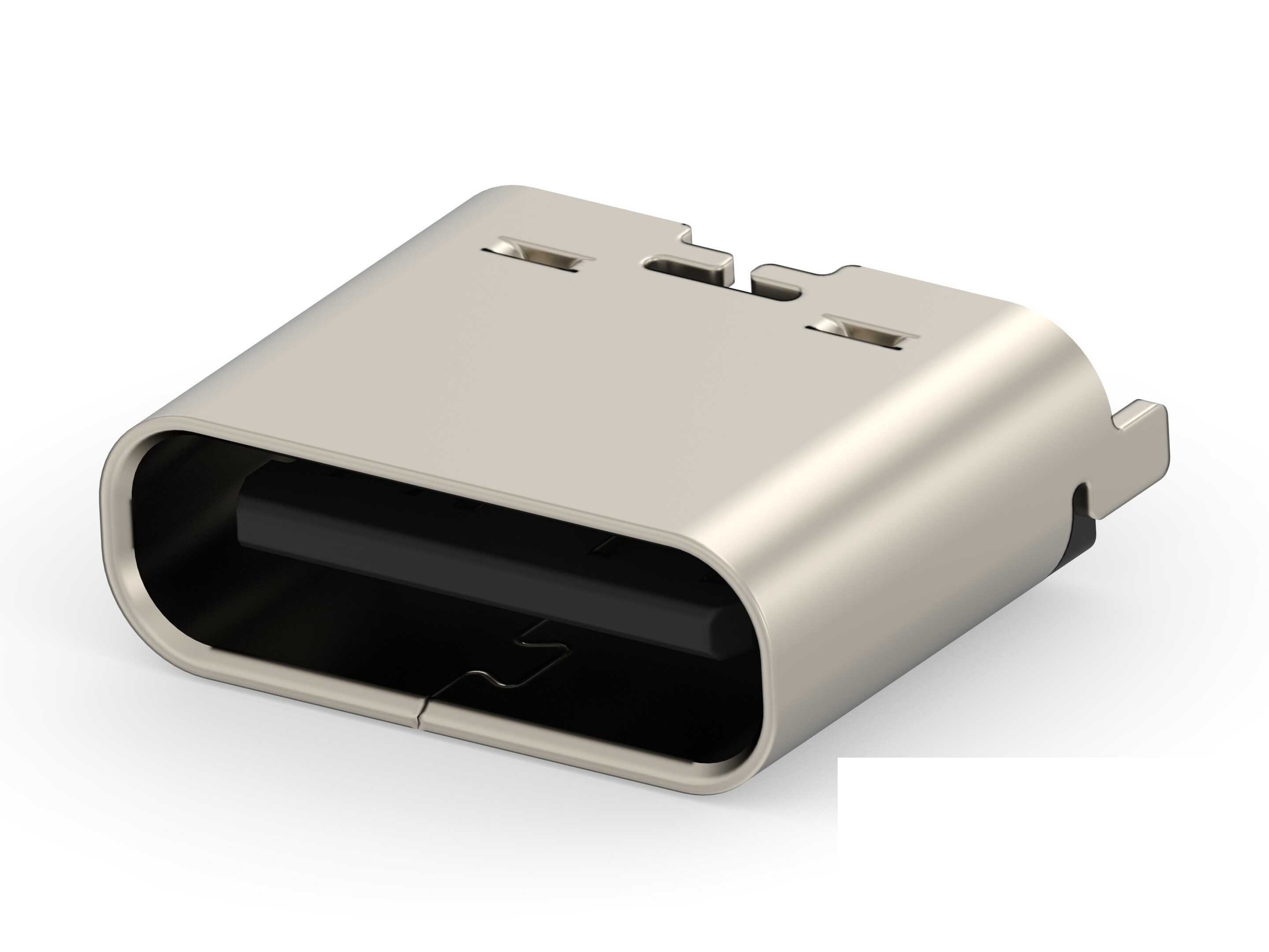 TE Connectivity Straight, Top Mount, Receptacle- Single Port Type C 2 USB C Connector