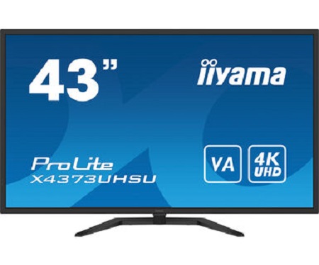 iiyama ProLite X4373UHSU-B1 43in LCD Computer Monitor, 3840 x 2160 Pixels