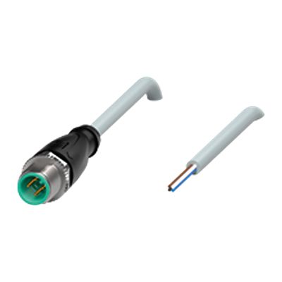 Pepperl + Fuchs Male 4 way M12 to 4 way Connector, 2 m
