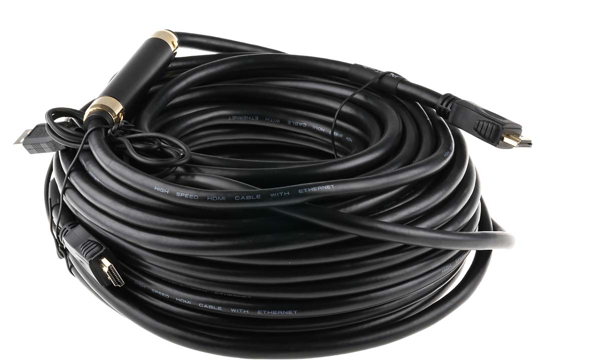 RS PRO, 25m Male HDMI to Male HDMI 4K