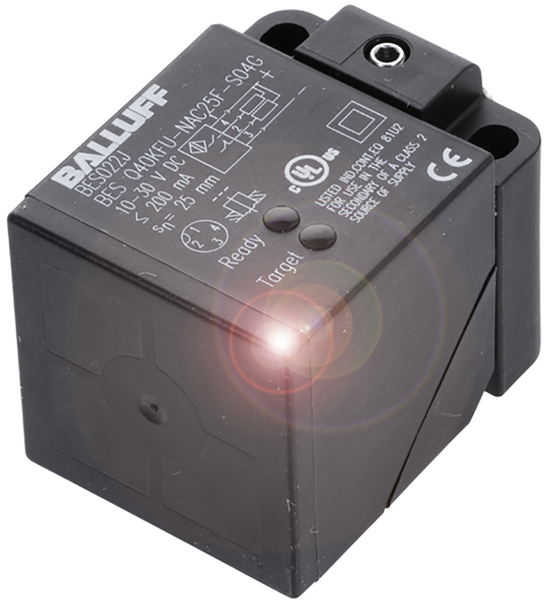 BALLUFF Inductive Block Proximity Sensor, M12, 15 mm Detection, PNP NO/NC, 10 → 30 V dc