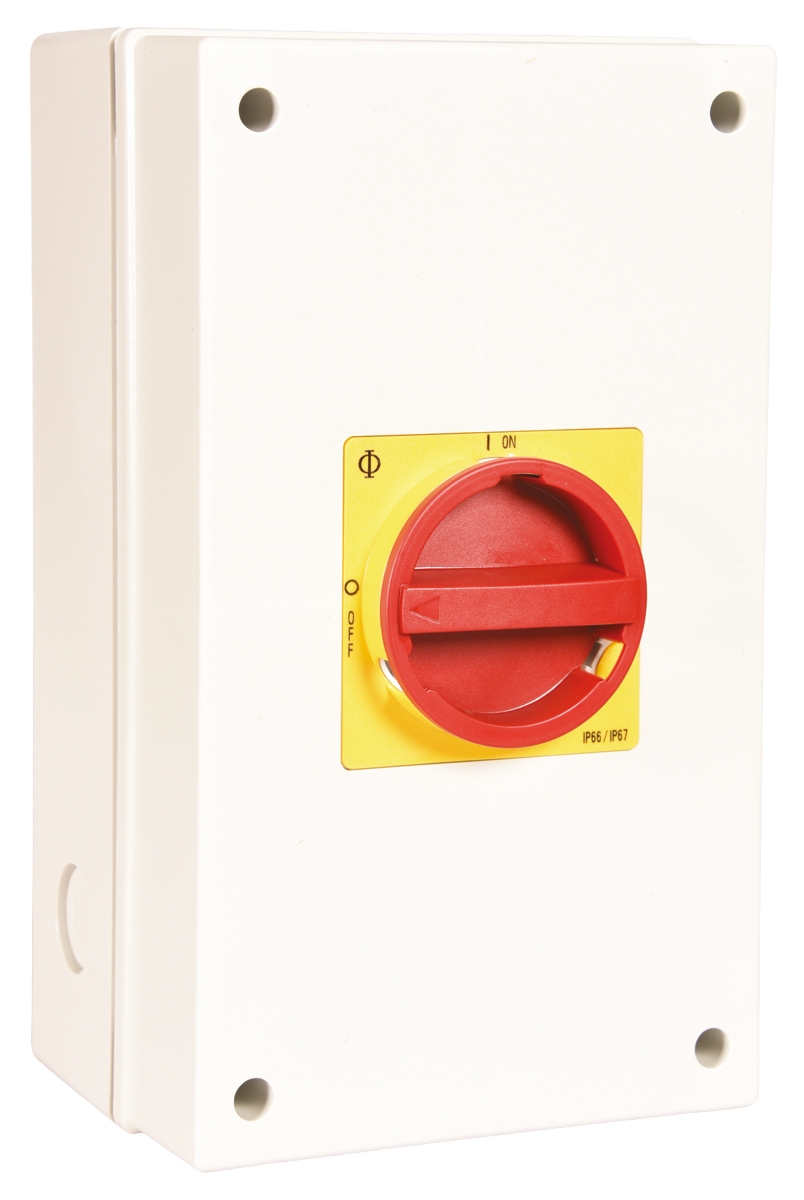 Kraus & Naimer 4P Pole Isolator Switch - 100A Maximum Current, 30kW Power Rating, IP66, IP67