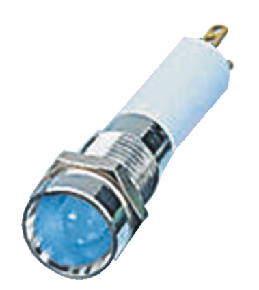 CML Innovative Technologies Blue Panel Mount Indicator, 12V, 8mm Mounting Hole Size