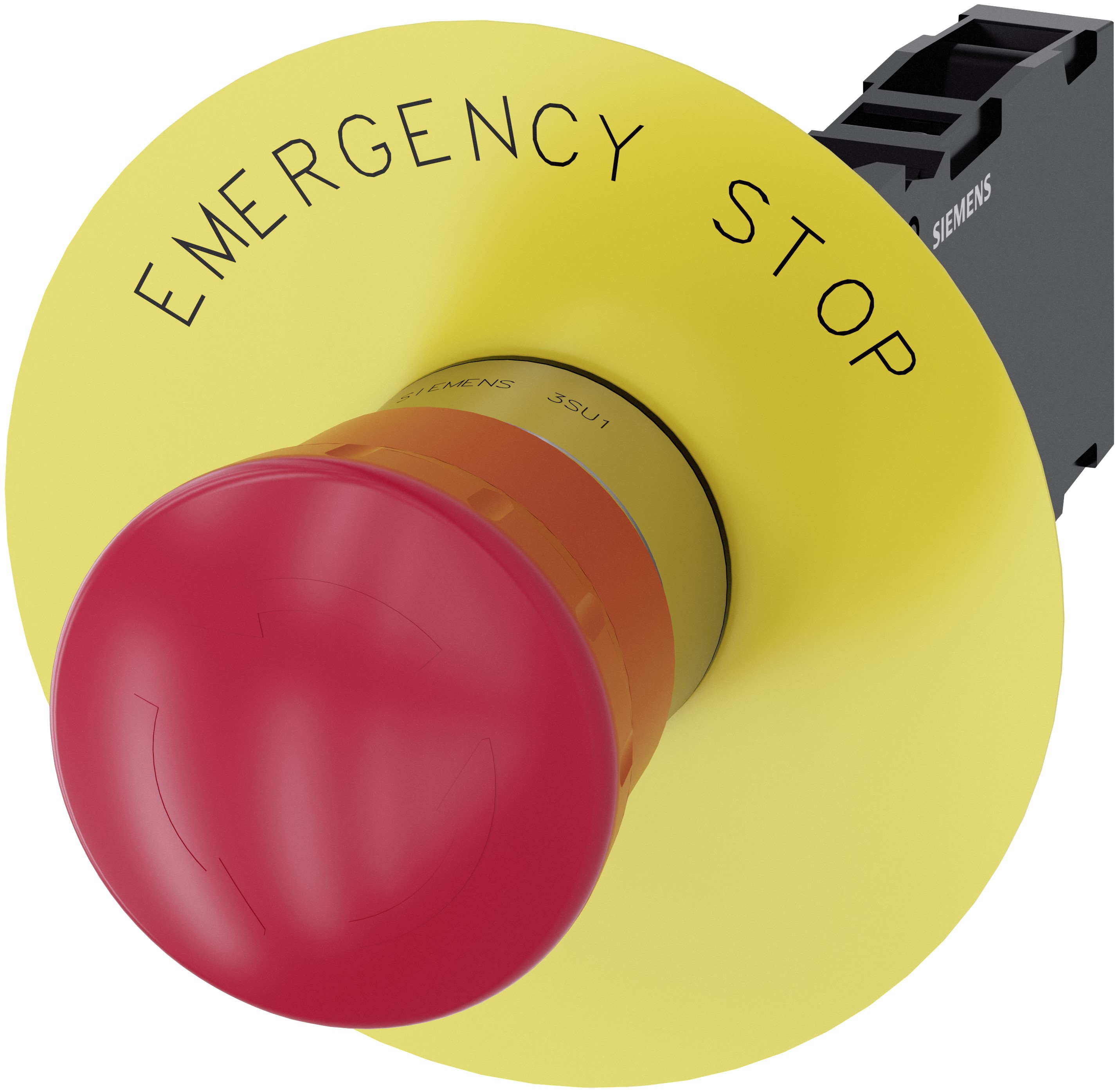 Siemens SIRIUS ACT 3SU11 Series Twist Release Emergency Stop Push Button, 22mm Cutout, SPDT