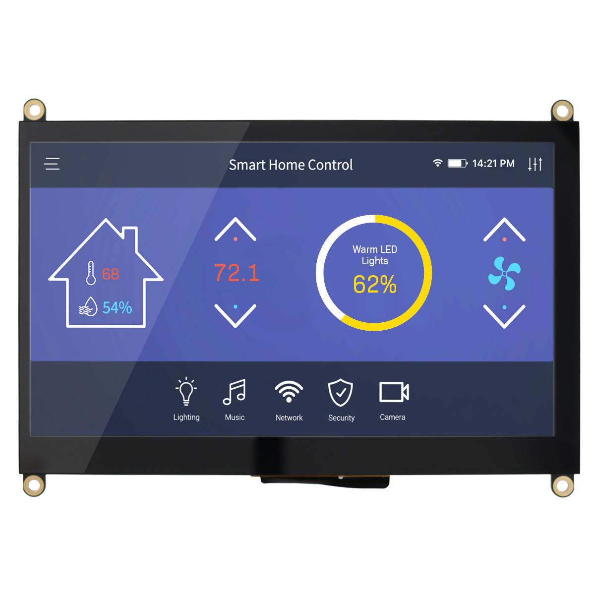 NEWHAVEN DISPLAY INTERNATIONAL NHD-7.0CTP-CAPE-P TFT TFT LCD Display / Touch Screen, 7in, 800 x 480pixels