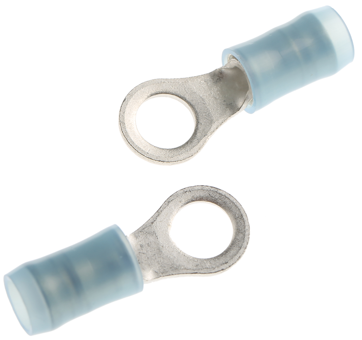 TE Connectivity, PIDG Insulated Ring Terminal, M5 Stud Size, 1mm² to 2.6mm² Wire Size, Blue