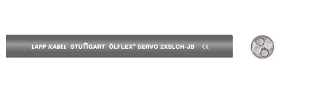 Lapp 2XSLCH-JB Motor Cable, 4 Cores, 2.5 mm², Screened, 10 m, Black