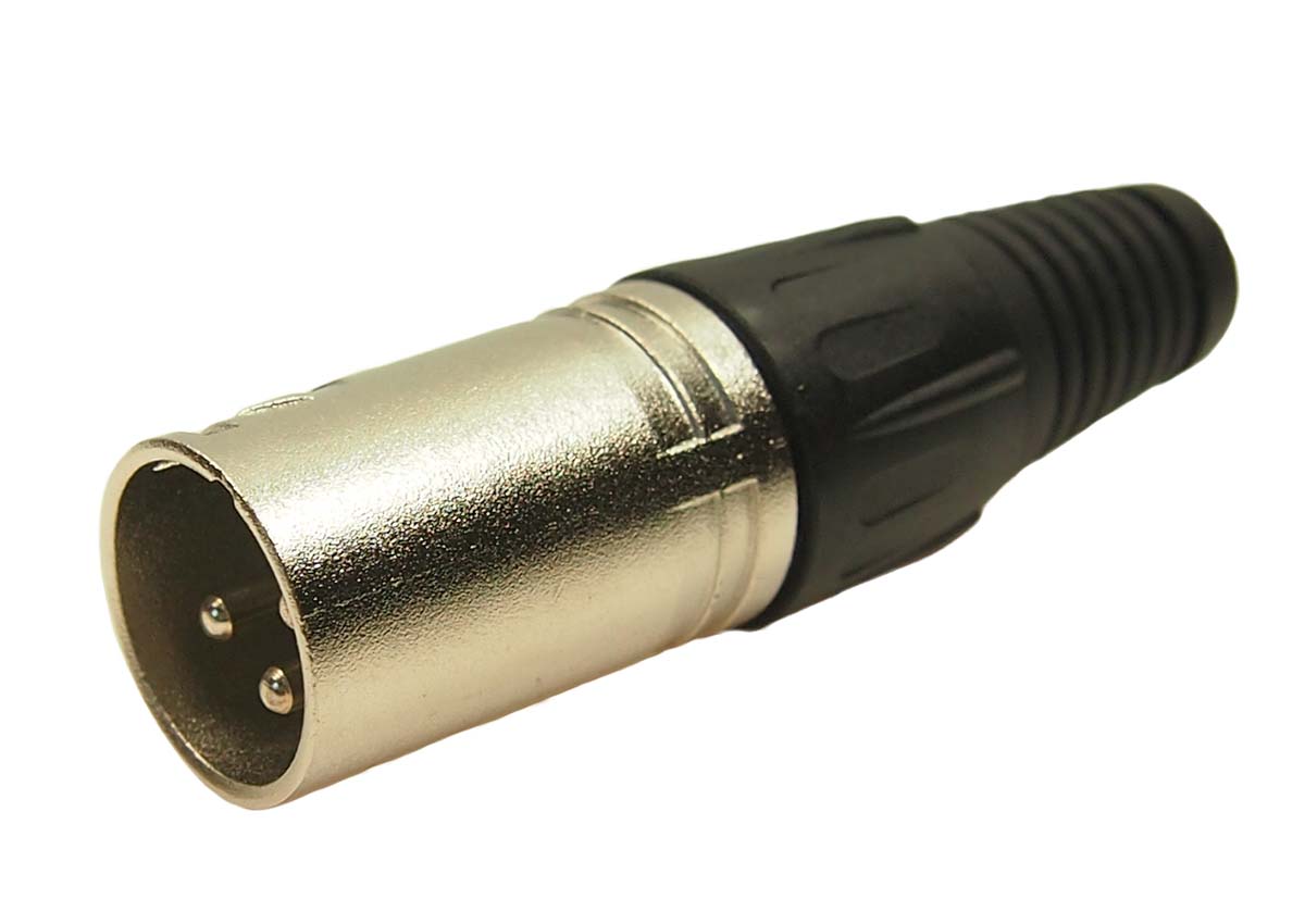 RS PRO Cable Mount XLR Connector, Male, 3 Way, Silver Plating