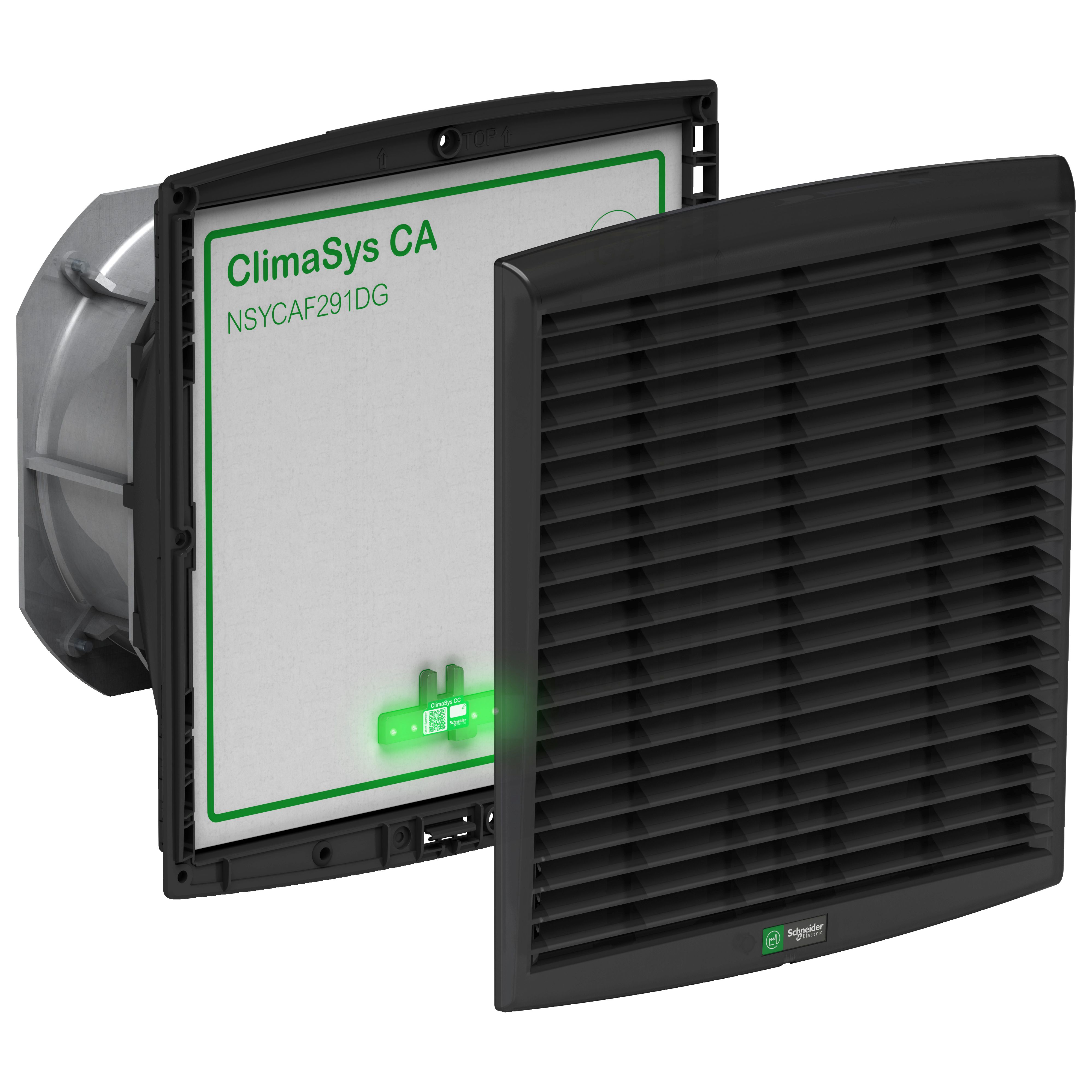 Schneider Electric ClimaSys Series Filter Fan, 175 → 253 V, ac Operation, 85m³/h Filtered, IP54, 170 x 150mm
