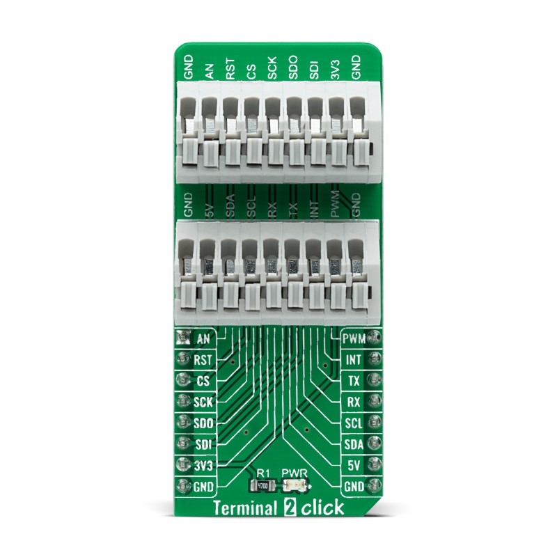 Brand-Rex Terminal 2 Click AC Operation for DILM170(RAC440) for GPIO-Controlled Device, mikroBUS Socket Expansion Board