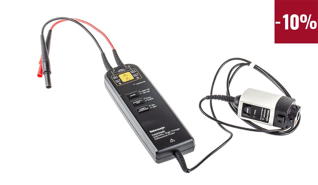 Tektronix THD Series THDP0200 Oscilloscope Probe, Differential Type, 200MHz, 1:50, 1:500, BNC Connector