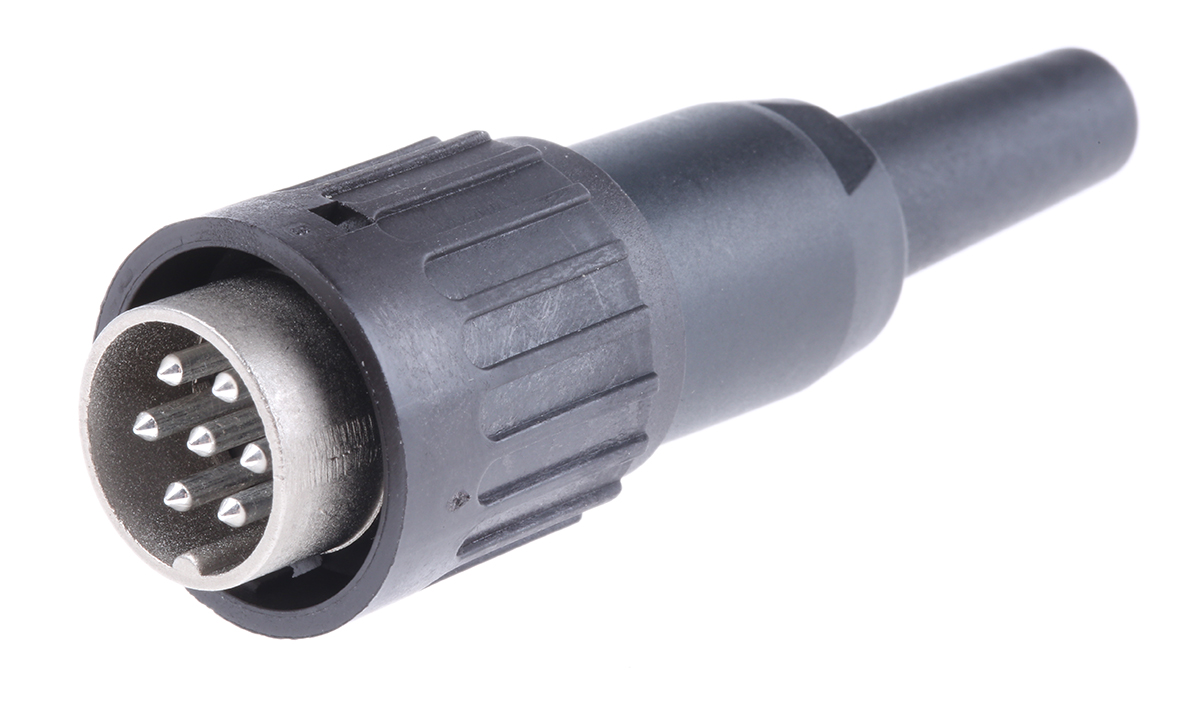 Amphenol Industrial, C 091 B 7 Pole M16 Din Plug, 5A, 300 V ac, Male, Cable Mount