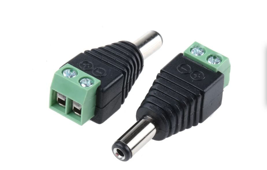 RS PRO DC Plug Rated At 2A, 16 V, Cable Mount, Nickel Plated