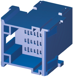 TE Connectivity, Timer Automotive Connector Plug Blue Panel Mount 12 Way, Crimp Termination 3-967627-1
