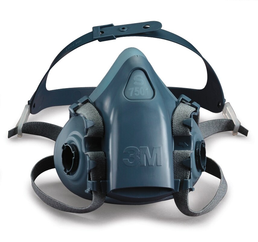 3M 7000077080 Series Half-Type Respirator Mask, Size M