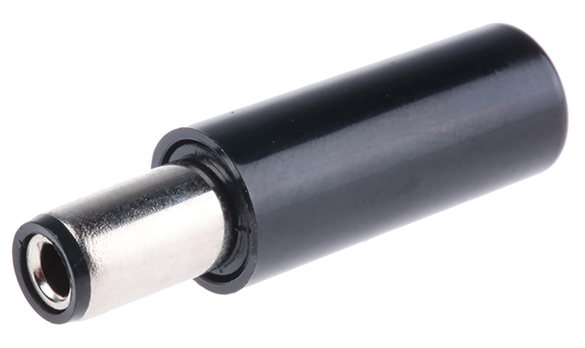 Lumberg, XNES/J DC Plug Rated At 1.0A, 12.0 V, length 29.5mm, Nickel