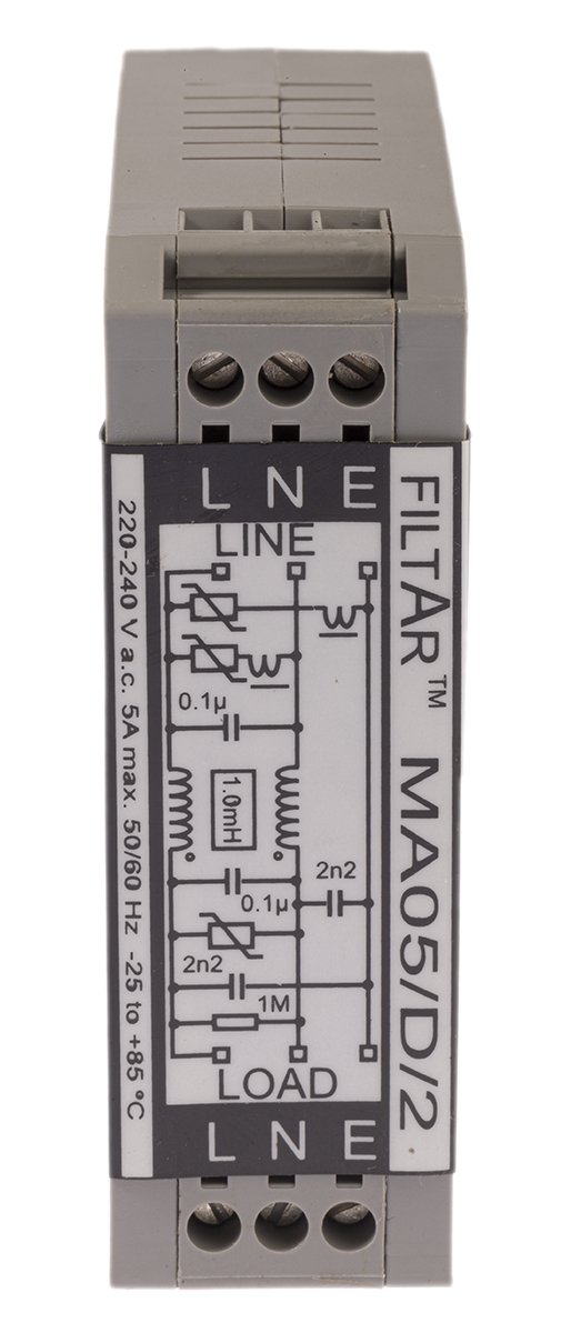 RS PRO Surge Suppressor Unit 253 V Maximum Voltage Rating 6.5kA Maximum Surge Current EMC Filter