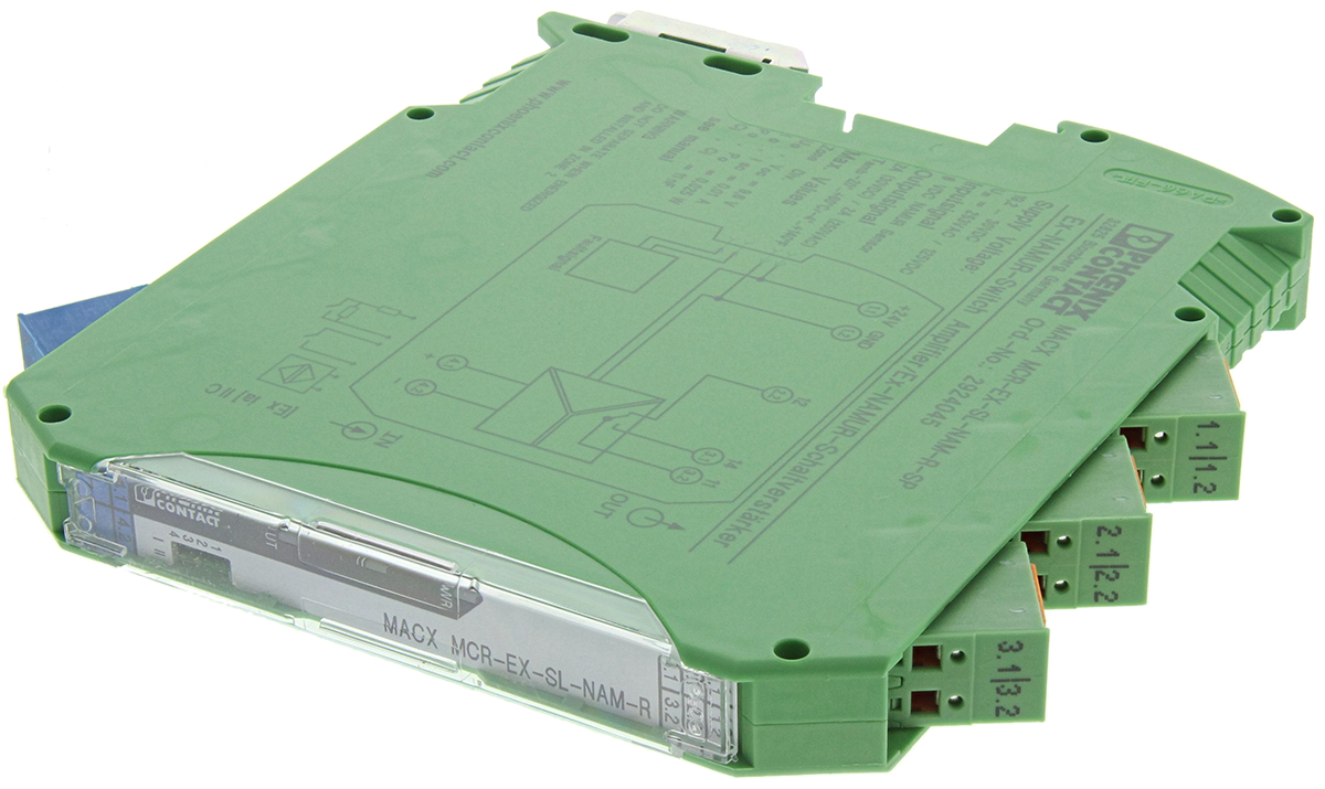 Phoenix Contact 1 Channel Galvanic Barrier, Isolating Amplifier, NAMUR Sensor, Switch Input, Relay Output, ATEX