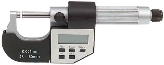RS PRO External Micrometer, Range 25 mm →50 mm, With UKAS Calibration