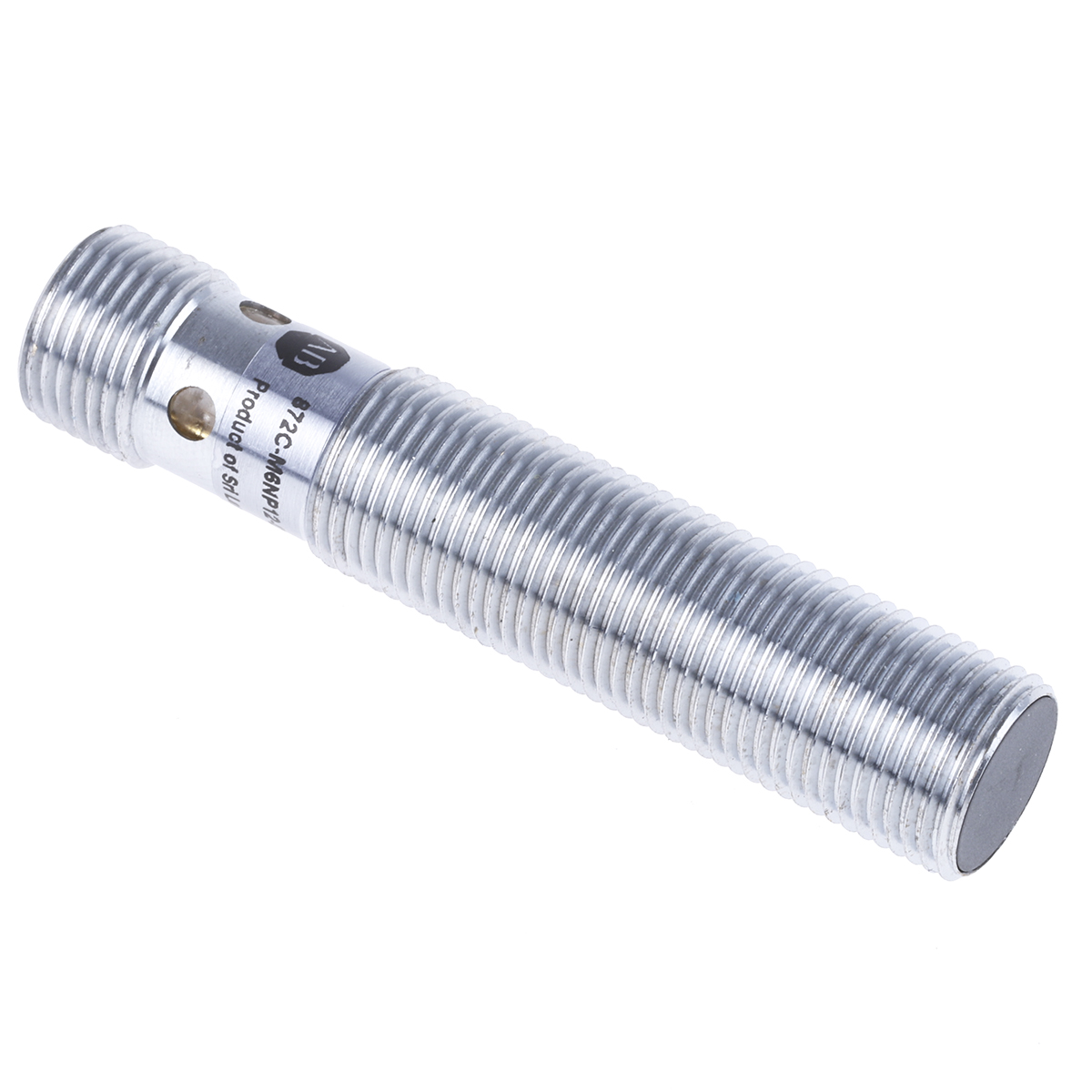 Allen Bradley Inductive Threaded Barrel Proximity Sensor, M12, 6 mm Detection, PNP NO, 10 → 30 V dc