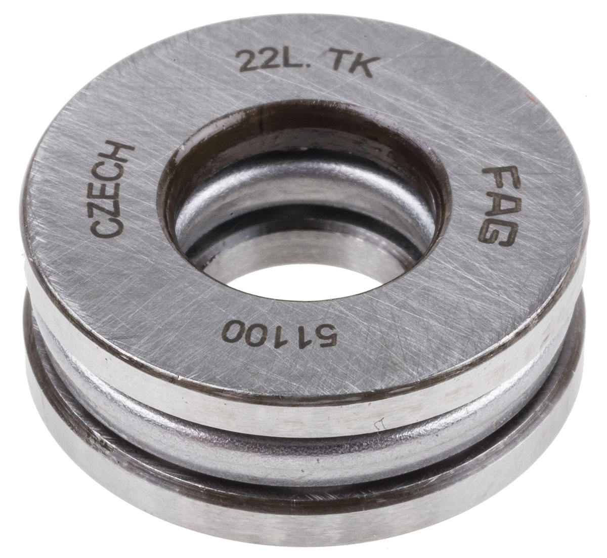 FAG 51100 1 Row Ball Bearing - 10 mm ID, 24 mm OD