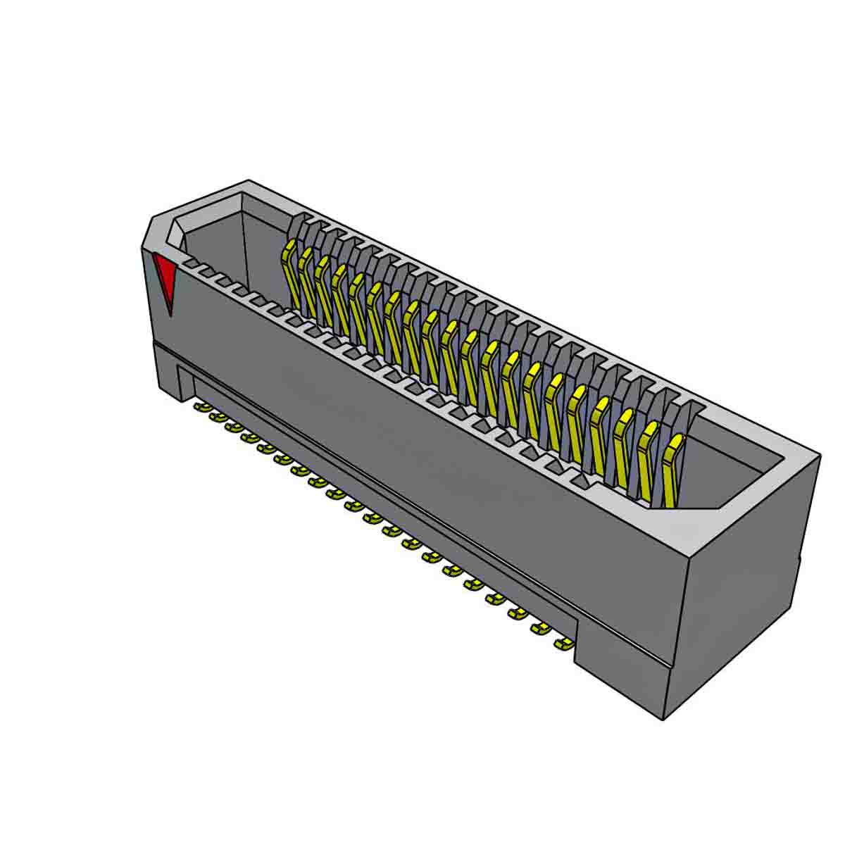 Samtec ASP Series Straight Surface PCB Header, 40 Contact(s), 0.8 mm Pitch, 2 Row, Shrouded