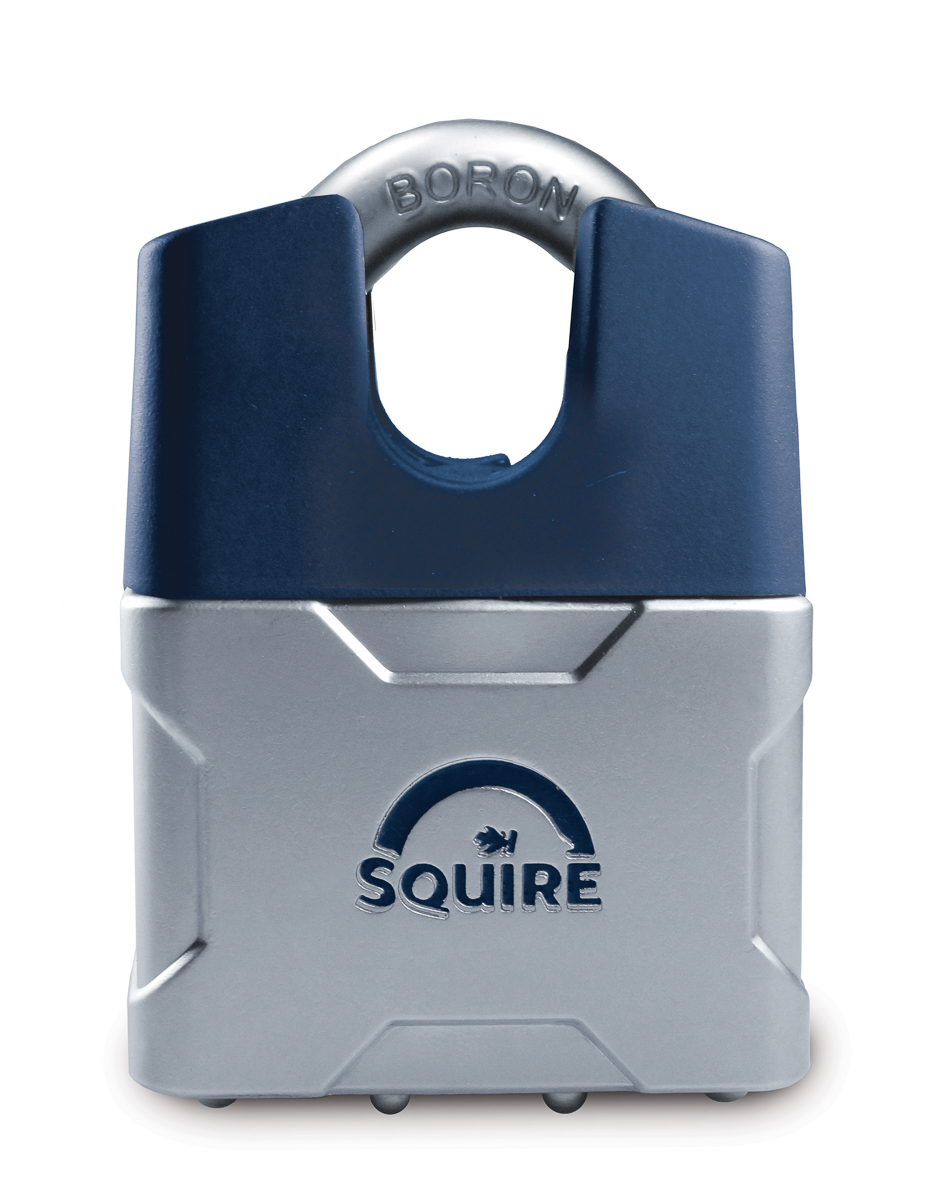 Squire Key Weatherproof Steel Steel Padlock, 8mm Shackle, 48mm Body