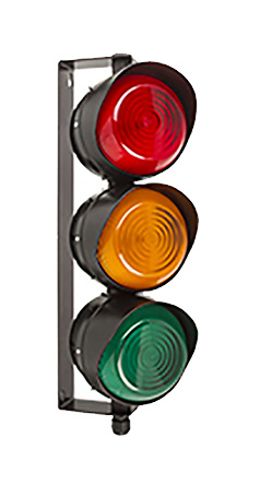 Moflash LED TL Series Red/Green/Amber Signal Tower, 3 Lights, 35 → 85 V ac/dc, Wall Mount