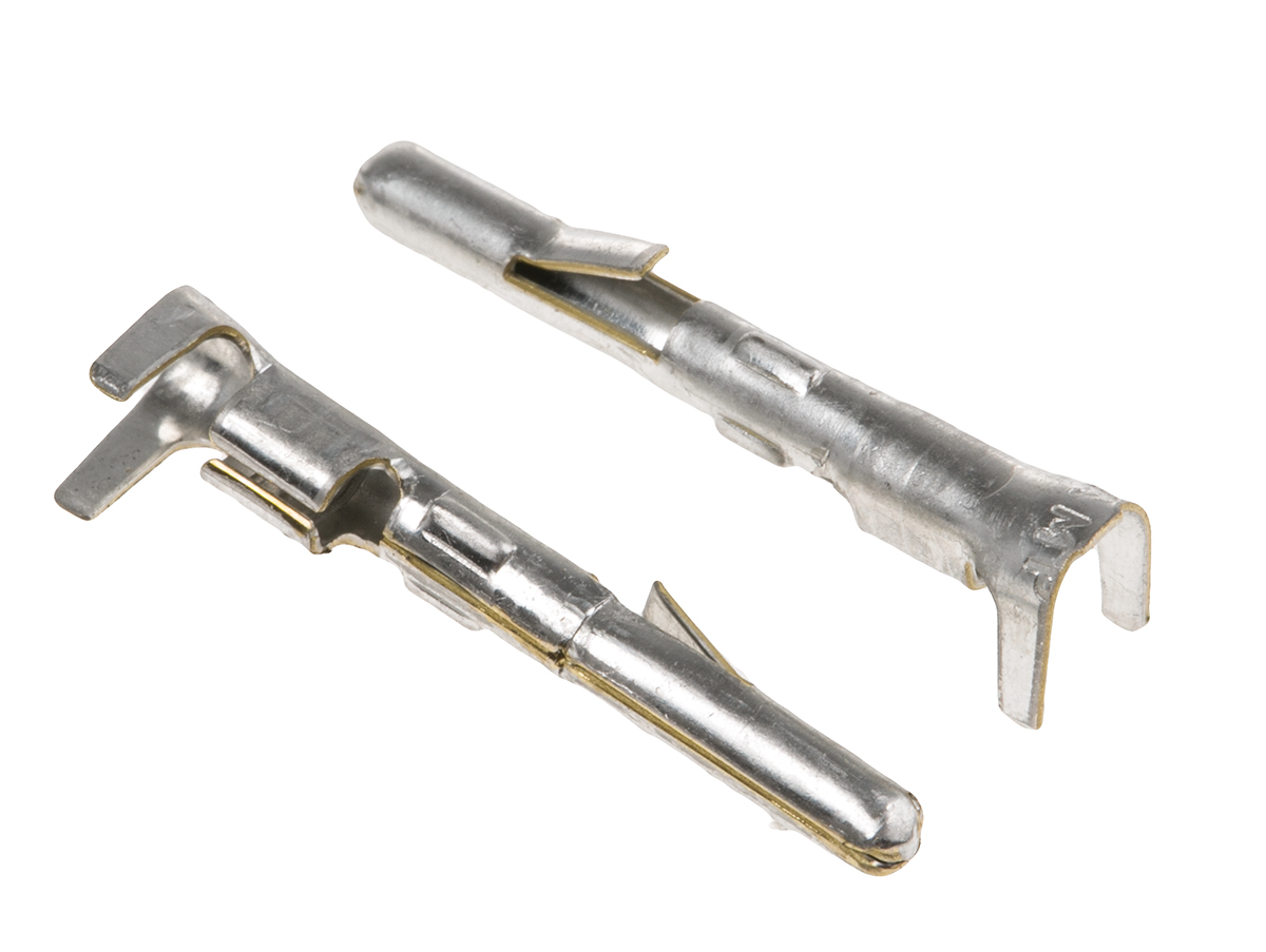 TE Connectivity Commercial MATE-N-LOK Series Male Crimp Terminal, 17AWG Min, 13AWG Max