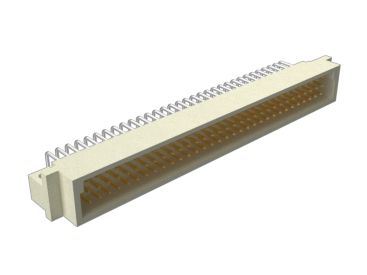 Amphenol ICC 96 Way 2.54mm Pitch, Type Rack Connector, 3 Row, Right Angle DIN 41612 Connector, Plug