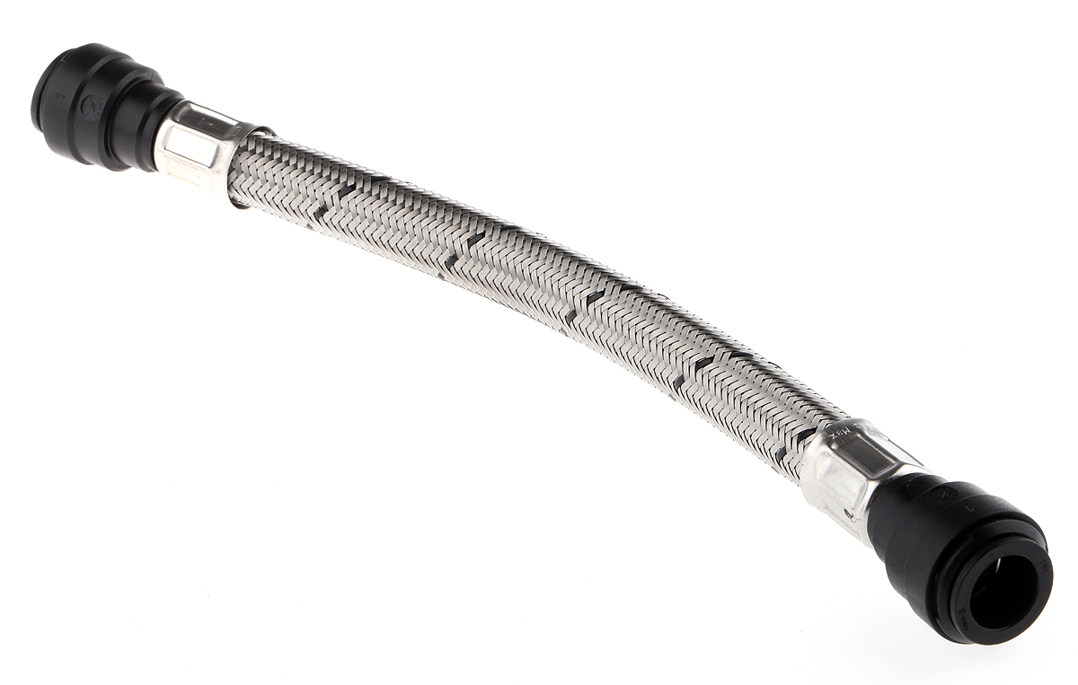 RS PRO Hose Assembly 15mm to Push Fit 15mm, 15 bar, 300mm Long