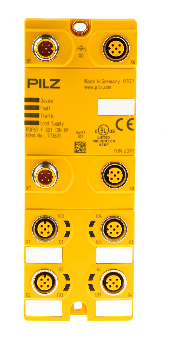 Pilz PDP67 F Safety Controller, 8 Safety Inputs, 8 Safety Outputs, 24 V dc
