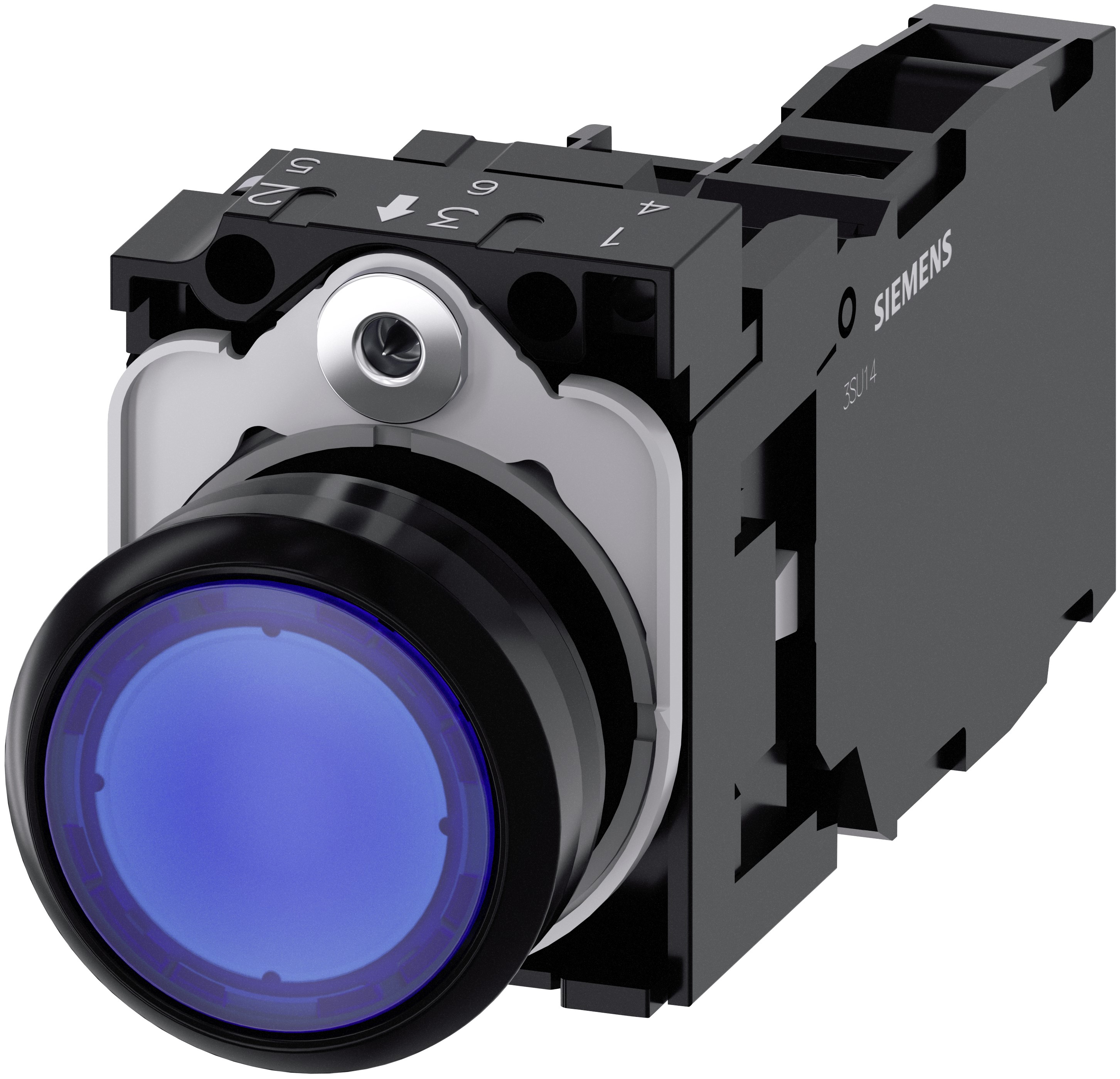 Siemens SIRIUS ACT 3SU11 Series Illuminated Push Button, 22mm Cutout, SPDT