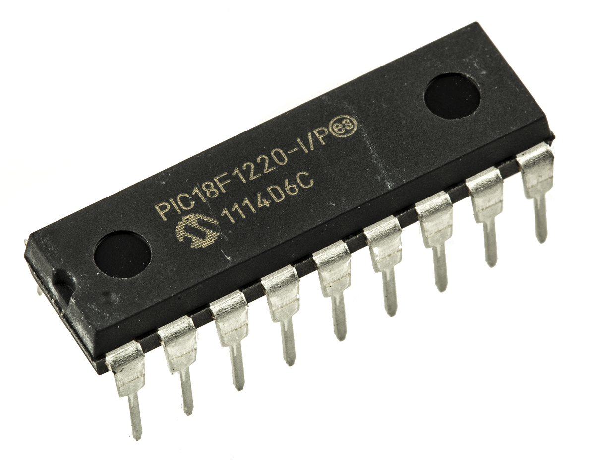 Microchip PIC18F1220-I/P, 8 bit PIC, PIC18F1220 Microcontroller, 40 MHz, 4kB FLASH, 18-Pin PDIP