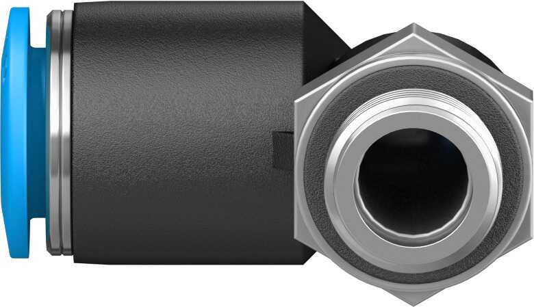 Festo QS Series Elbow Threaded Adaptor, G 1/8 Male to Push In 8 mm, Threaded-to-Tube Connection Style, 186119