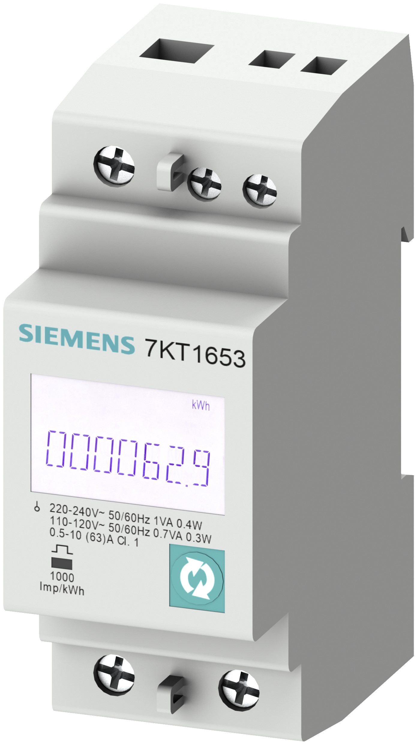 Siemens 1 Phase LCD Energy Meter