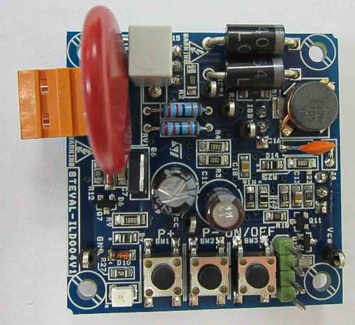 STMicroelectronics Evaluation Board Power Management for STM8S103F2 for Halogen and Low-Consumption Lamps