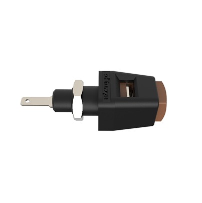 Schutzinger 12.6mm Brown Terminal Post, 30 V ac, 60 V dc, 5A, M8 x 0.5 Thread
