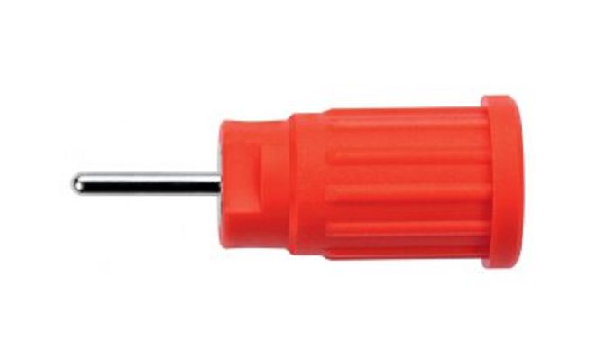Schutzinger Green Male Banana Socket, Press-In Termination, 24A, 1kV, Nickel Plating