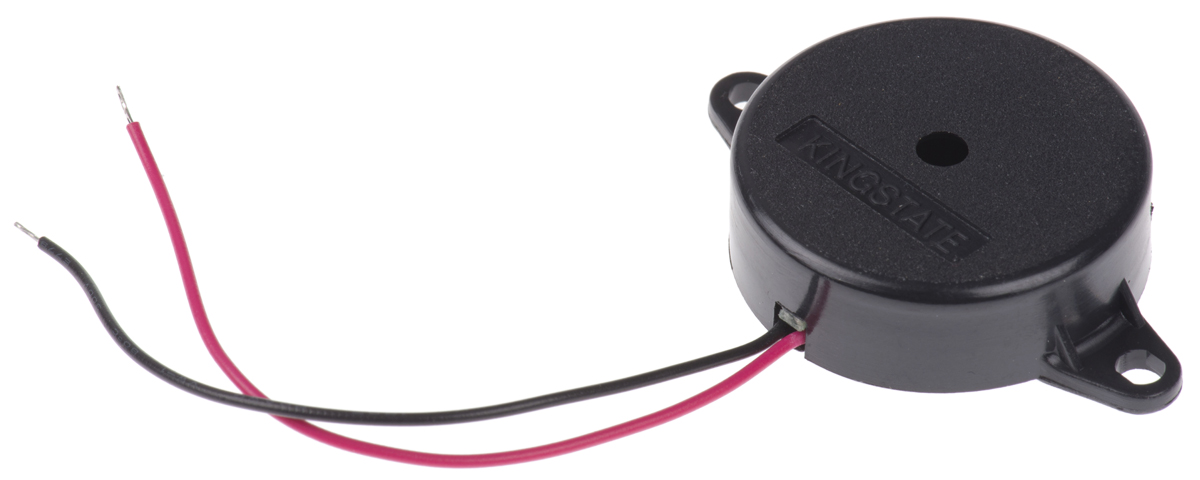 RS PRO 85dB Panel Mount Continuous Internal Piezo Buzzer, 30 (Dia.) x 10mm, 3V dc Min, 30V dc Max